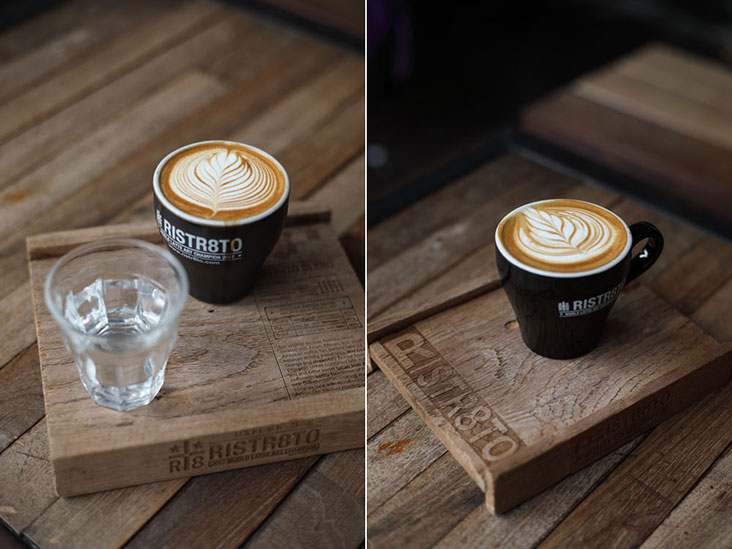Latte art is serious business at Ristr8to
