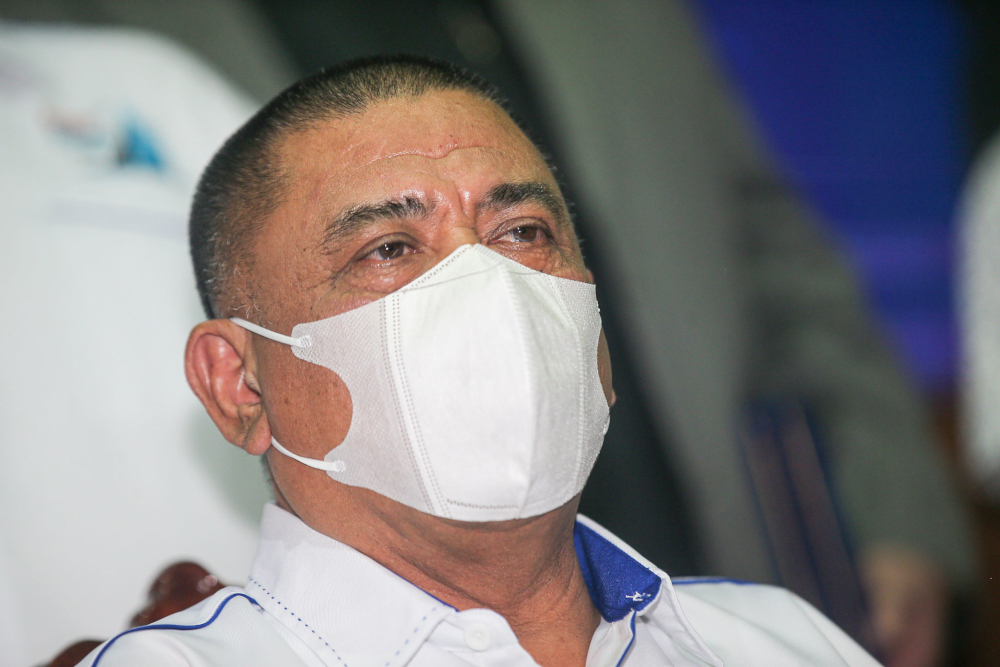 Perak Mentri Besar Datuk Seri Saarani Mohamad at the pre-launch event for the Pangkor International Boat Show 2022 at the State Secretariat Building in Ipoh, December 21, 2021. u00e2u20acu201d Picture by Farhan Najib