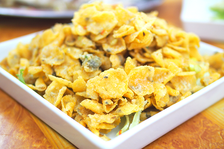 They deep fry the fish scales to convert them into 