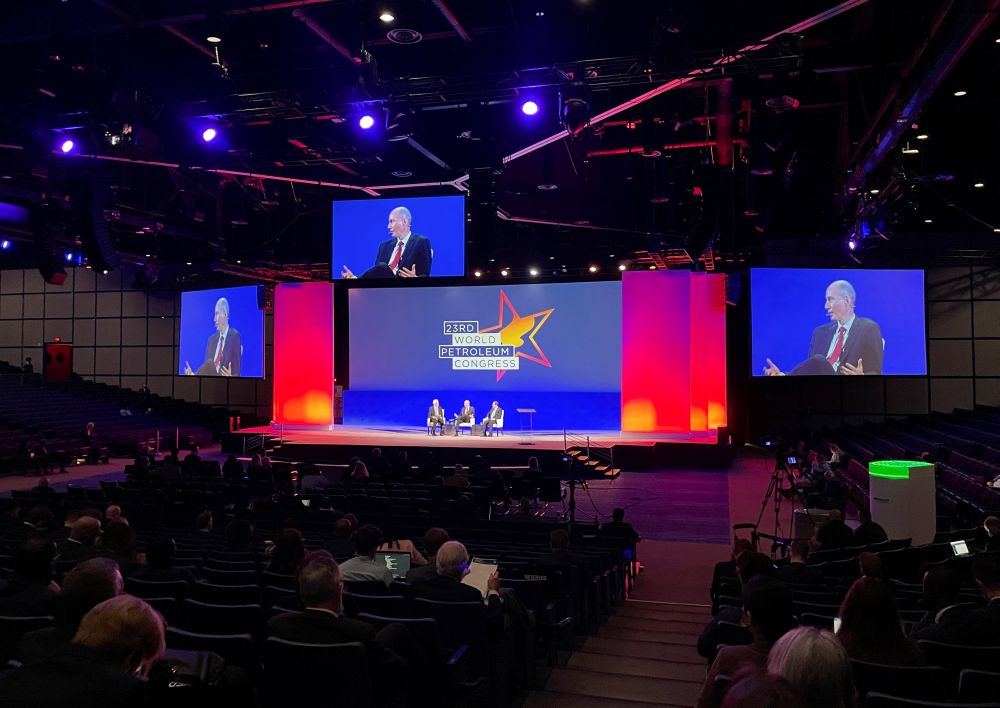 US Deputy Secretary of Energy David Turk attends a session of the World Petroleum Congress, in Houston December 6, 2021. u00e2u20acu201d Reuters picnn