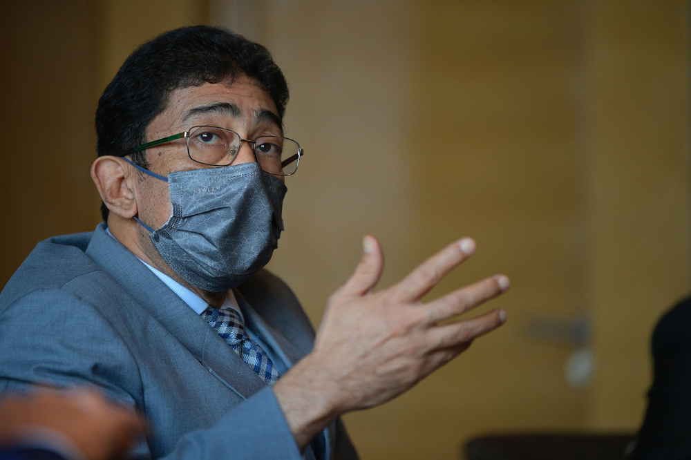 Deputy Communications and Multimedia Minister Datuk Zahidi Zainul Abidin speaks to the media at the National ICT Security Discourse-Cybersafe Challenge Trophy 2021 in Kuala Lumpur, December 7, 2021. u00e2u20acu201d Bernama pic 