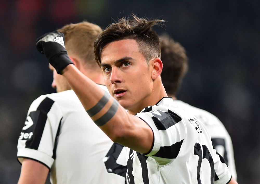 Juventus' Paulo Dybala celebrates scoring their second goal against Genoa at the Allianz Stadium, Turin December 5, 2021. u00e2u20acu201d Reuters pic