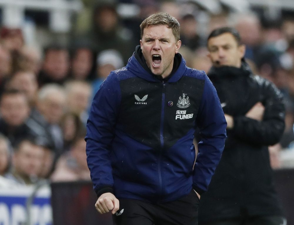 Newcastle United manager Eddie Howe during the match against Norwich City at St Jamesu00e2u20acu2122 Park, Newcastle November 30, 2021. u00e2u20acu201d Reuters pic nn