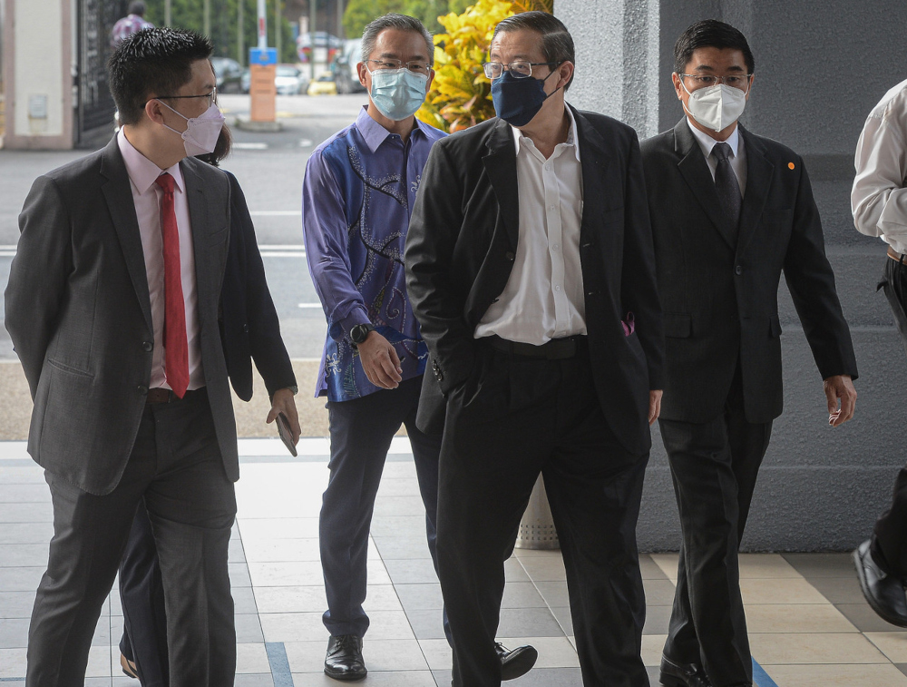 Former Penang chief minister Lim Guan Eng at the Kuala Lumpur Court Complex, December 16, 2021. u00e2u20acu201d Bernama pic 
