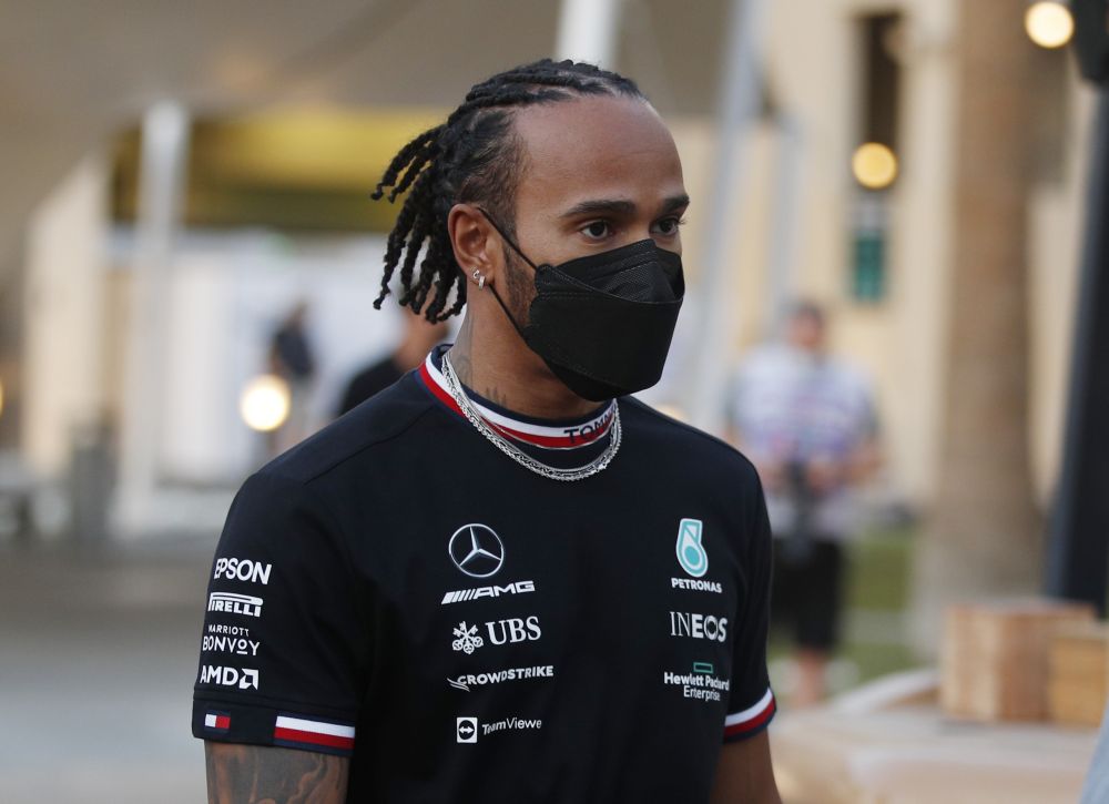 Mercedes' Lewis Hamilton is seen ahead of the Abu Dhabi Grand Prix at the Yas Marina Circuit, Abu Dhabi December 9, 2021. u00e2u20acu201d Reuters picnn