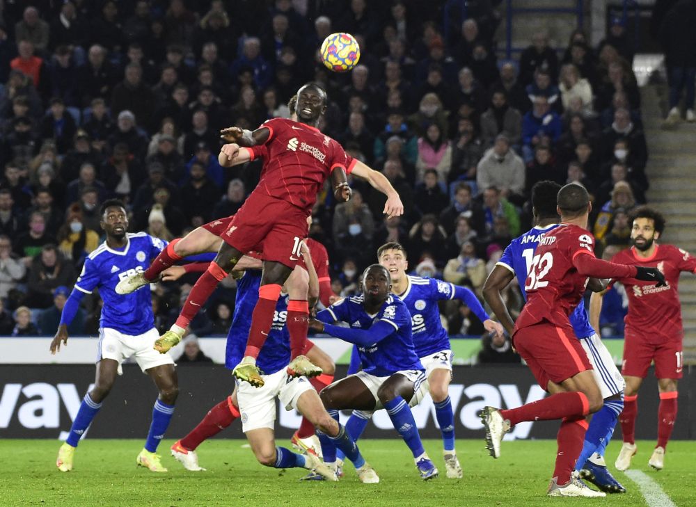 Liverpool's Sadio Mane in action against Leicester City at the King Power Stadium in Leicester, December 28, 2021. u00e2u20acu201d Reuters pic