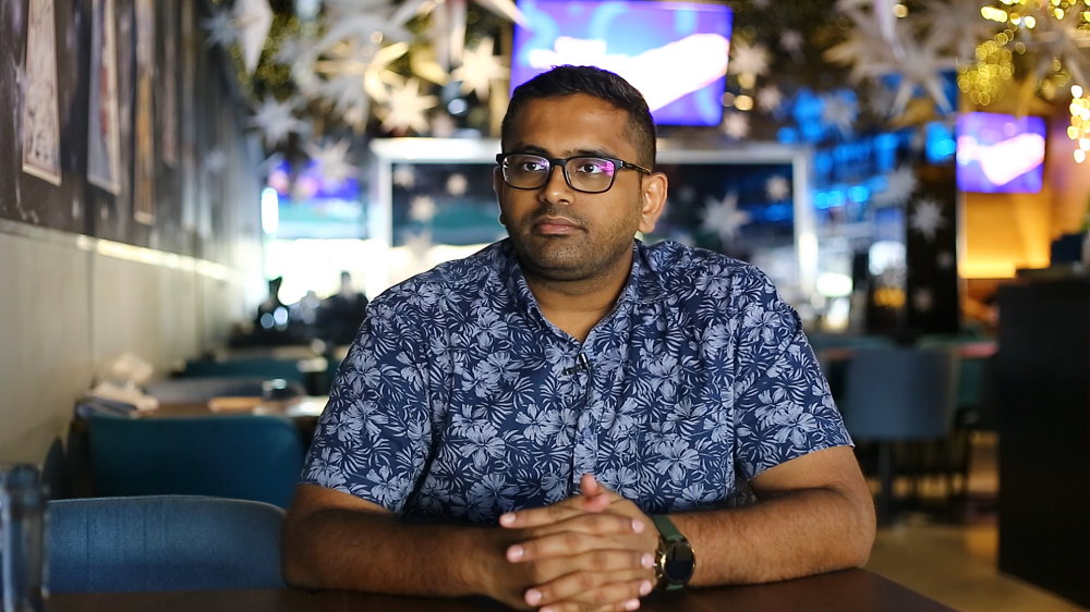Knowhere Bangsar director Kamaraj R talks about the challenges of F&B operators throughout the pandemic and lockdowns. ― Picture by Ahmad Zamzahuri  