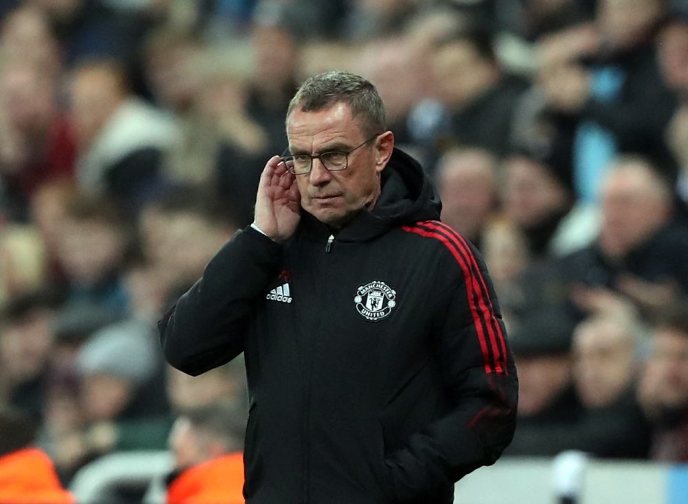 Manchester United interim manager Ralf Rangnick during the match against Newcastle United at St Jamesu00e2u20acu2122 Park, Newcastle December 27, 2021. u00e2u20acu201d Reuters pic