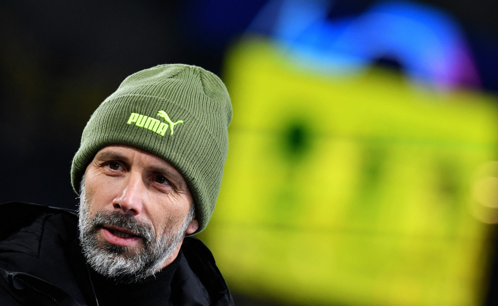 Dortmund head-coach Marco Rose gives an interview prior the Uefa Champions League Group C football match BVB Borussia Dortmund v Besiktas in Dortmund, western Germany, December 7, 2021. u00e2u20acu201d AFP pic 