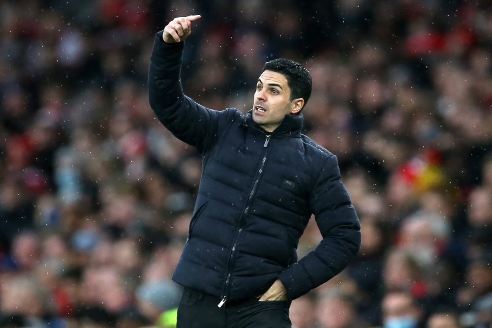 Arsenal manager Mikel Arteta gestures on the touchline during the English Premier League football match between Arsenal and Southampton at the Emirates Stadium in London, December 11, 2021. u00e2u20acu201d AFP pic 