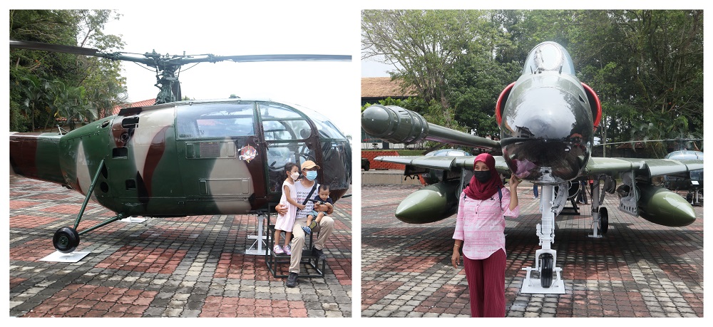 Visitors from PD and other states admiring the military artifacts in the army museum. ― Pictures by Anne Grace Savitha