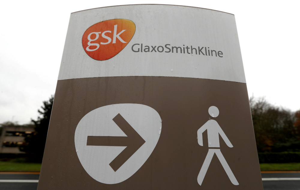 GlaxoSmithKlineu00e2u20acu2122s (GSK) logo is seen at the pharmaceuticals companyu00e2u20acu2122s research centre in Stevenage November 26, 2019. u00e2u20acu201d Reuters pic