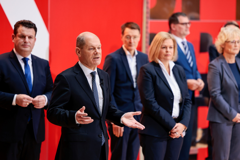 Designated Chancellor Olaf Scholz speaks during a presentation of the Social Democratic Party (SPD) at the party headquarters in Berlin December 6, 2021. u00e2u20acu201d Reuters pic