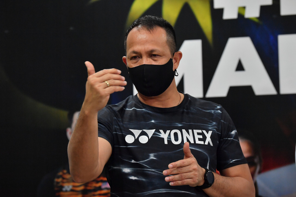 BAM doubles coaching director Rexy Mainaky at a press conference at Akademi Badminton Malaysia in Kuala Lumpur, December 28, 2021. u00e2u20acu201d Bernama pic 
