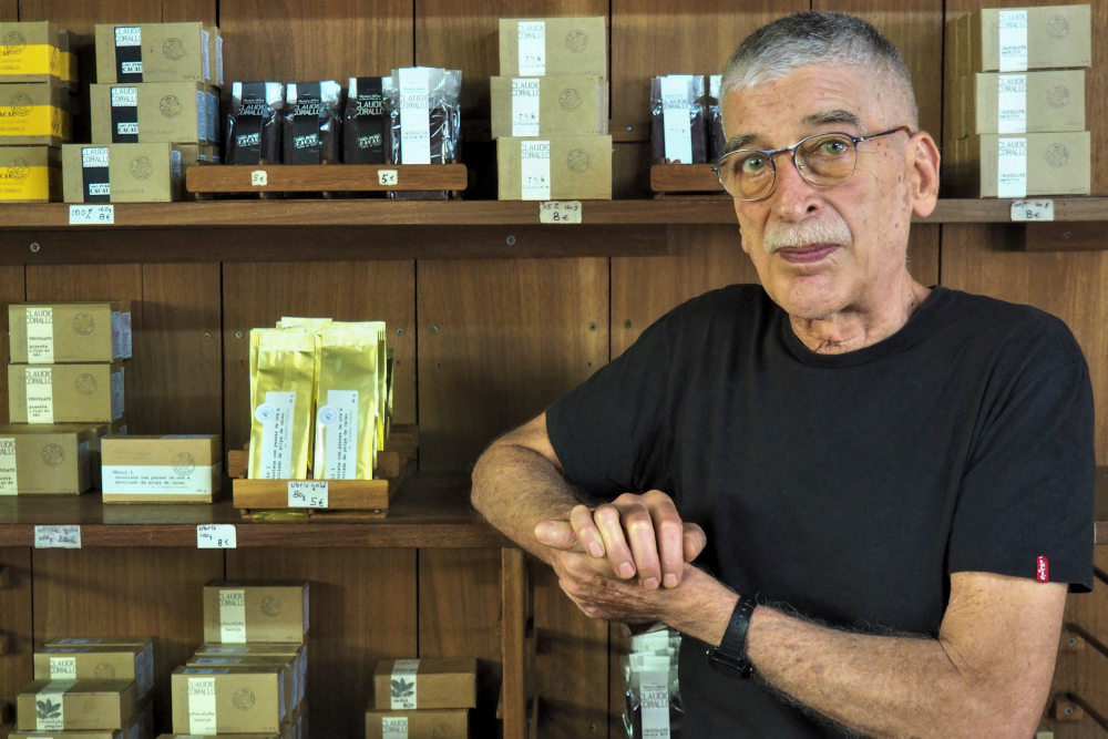 Agronomist and chocolate producer Claudio Corallo poses for a portarait in Sao Tome, November 18, 2021. — AFP pic