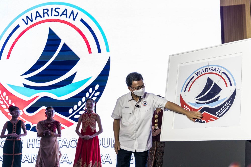 Parti Warisan Sabah president Datuk Seri Mohd Shafie Apdal during the launch of the partyu00e2u20acu2122s national chapter at the Sime Darby Convention Centre in Kuala Lumpur December 17, 2021. u00e2u20acu201d Picture by Firdaus Latif