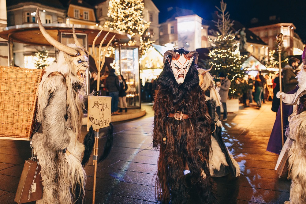 Krampus, Santa's evil counterpart, takes to the streets in Austria. u00e2u20acu2022 Shutterstock pic