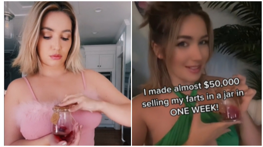 Stephanie Matto sees high demand for her farts she stored in jars. u00e2u20acu201d Picture via TikTok/Stepankamatto 