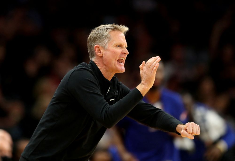 Golden State Warriors head coach Steve Kerr reacts against the Phoenix Suns at Footprint Centre in Arizona November 30, 2021. u00e2u20acu201d Reuters pic