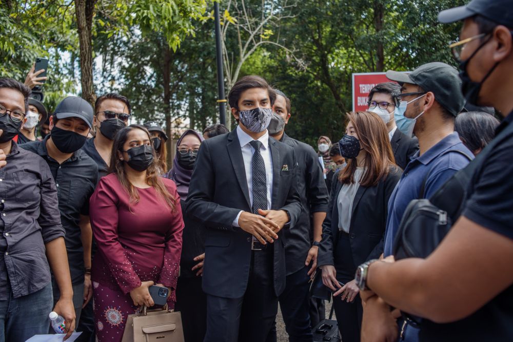 Syed Saddiq labelled today as a historic day for Muda as the court has now decided that the home minister has to register it as a political party within 14 days. ― Picture by Shafwan Zaidon