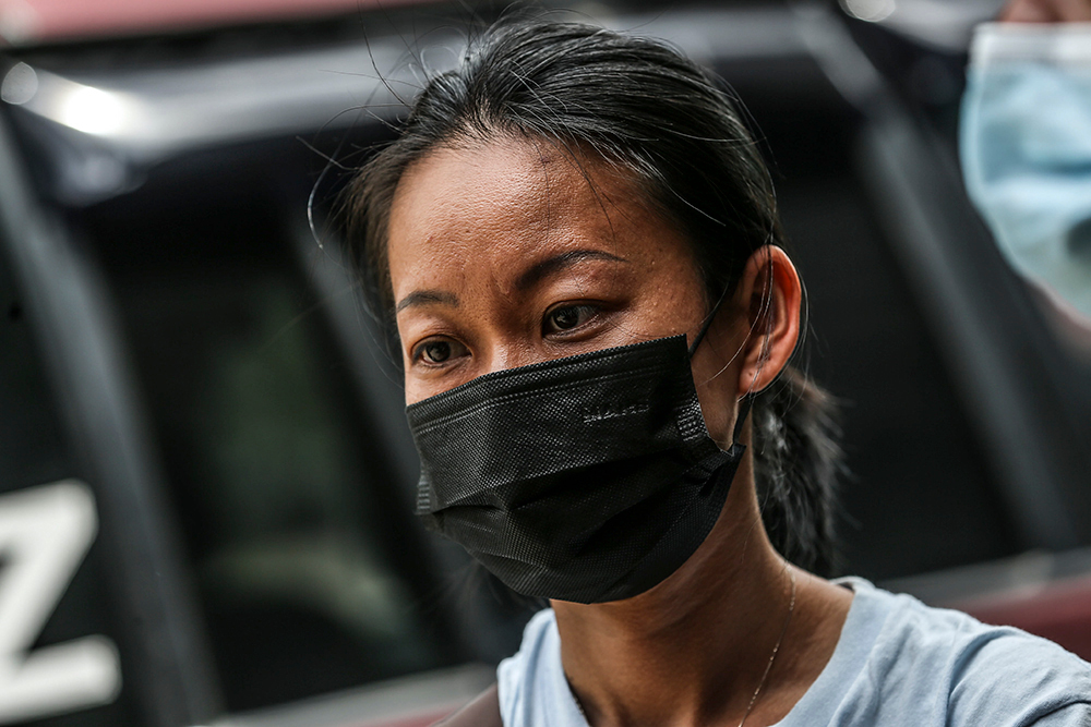 Camille Wong, 35, speaks to Malay Mail in Taman Sri Muda in Shah Alam, Selangor December 21, 2021.