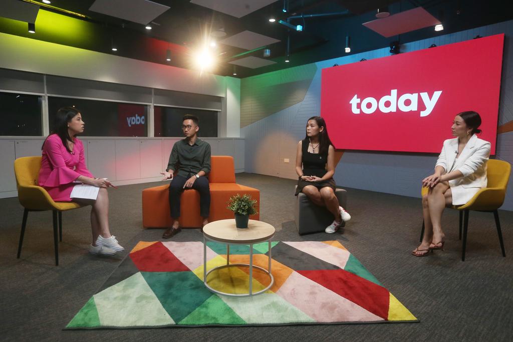 From left: CNA presenter Elizabeth Neo, TODAY reporter Justin Ong, entrepreneurs Kathy Xu and Rachel Lim at a webinar organised by TODAY. u00e2u20acu201d TODAY pic