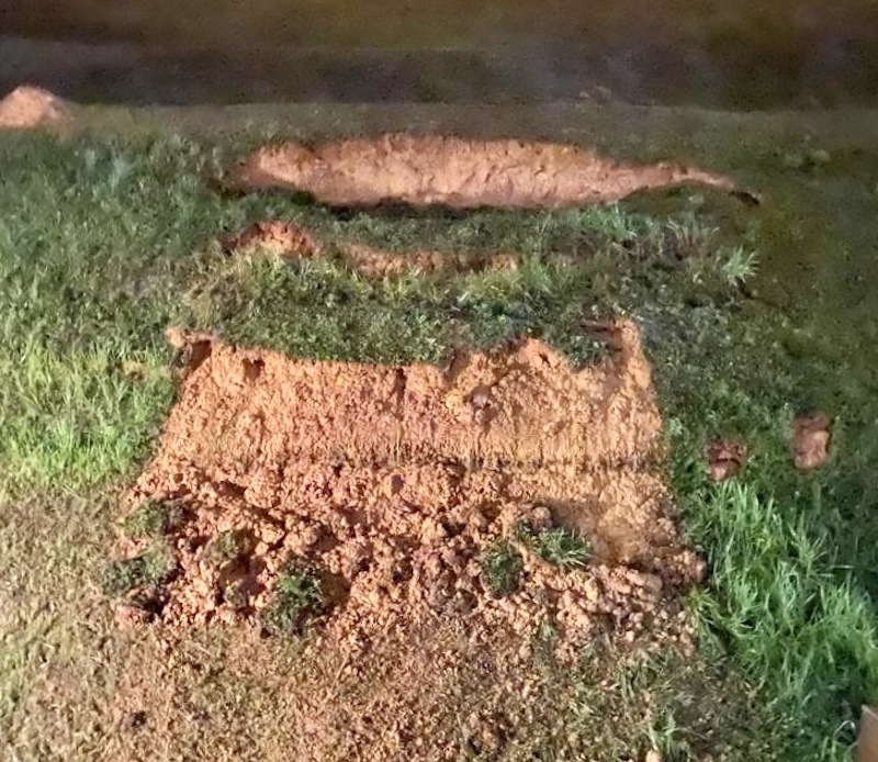 The erosion on the slope, directly at the back of Ng’s house, is seen after yesterday’s downpour in the Tropicana Golf and Country Resorts near Petaling Jaya, December 19, 2021. — Picture courtesy of Ng