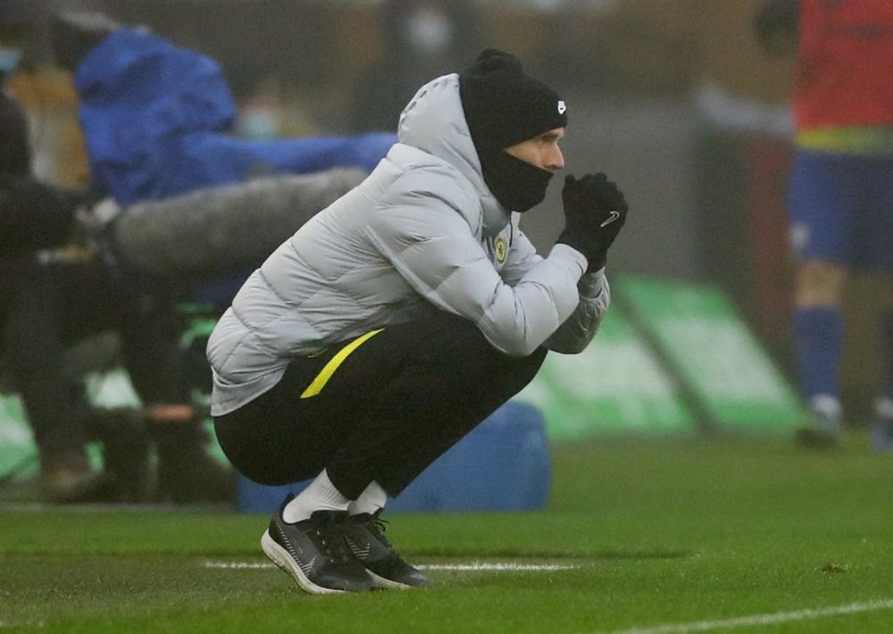 Chelsea manager Thomas Tuchel during the game against Wolverhampton Wanderers at the Molineux Stadium in Wolverhampton December 19, 2021. u00e2u20acu201d Reuters pic