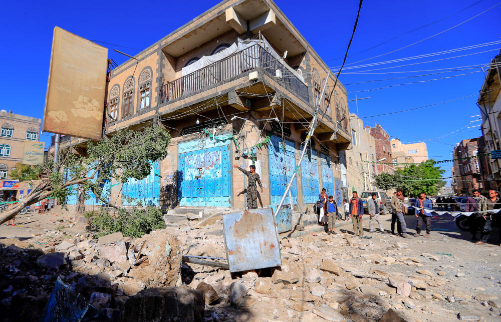 Yemenis inspect damage following a reported overnight air strike by the Saudi-led coalition targeting in the Huthi rebel-held capital Sanaa, December 24, 2021. u00e2u20acu201d AFP pic 