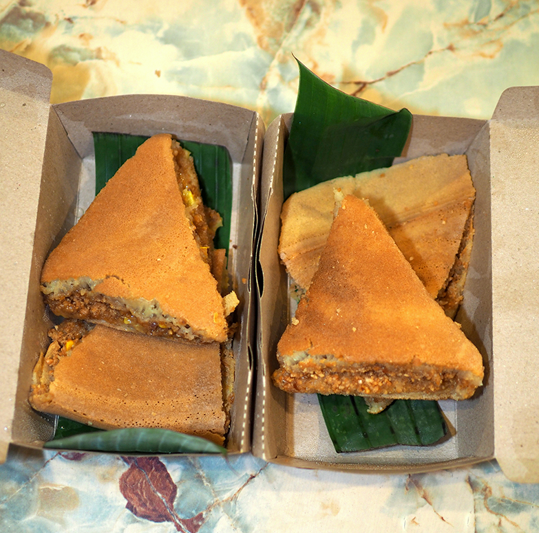 Your takeaway is packed in carton boxes lined with banana leaves and delivered to your doorstep.