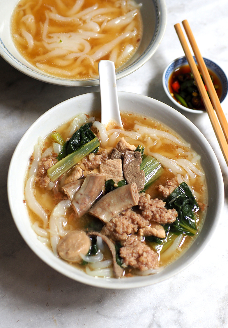 The coffee shop also has a stall that serves really good pork noodles.