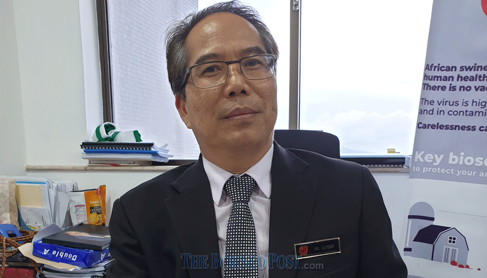 Director of the Department of Veterinary Services (DVS) Sarawak Dr Adrian Susin Ambud. u00e2u20acu201d Borneo Post pic