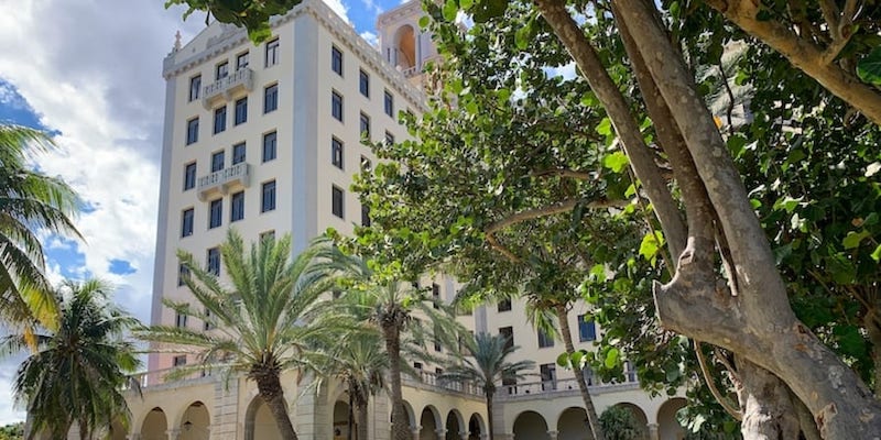 View of the gardens of the Hotel Nacional de Cuba, in Havana November 2, 2021. u00e2u20acu201d AFP pic