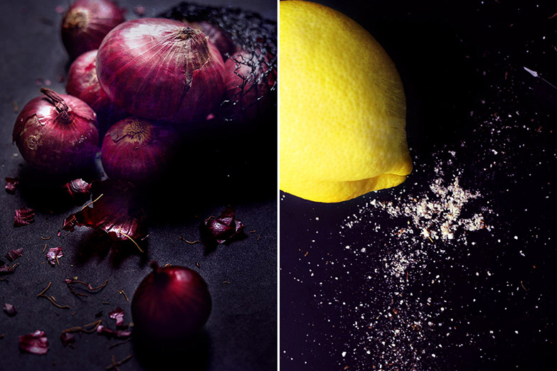 Raw red onions and freshly squeezed lemon juice add a nice bite to the dish.