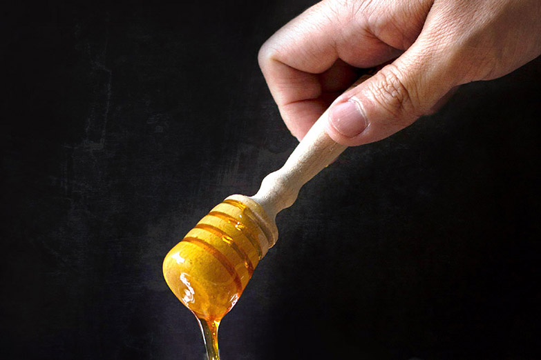 A drizzle of runny honey completes the dish with some necessary sweetness.