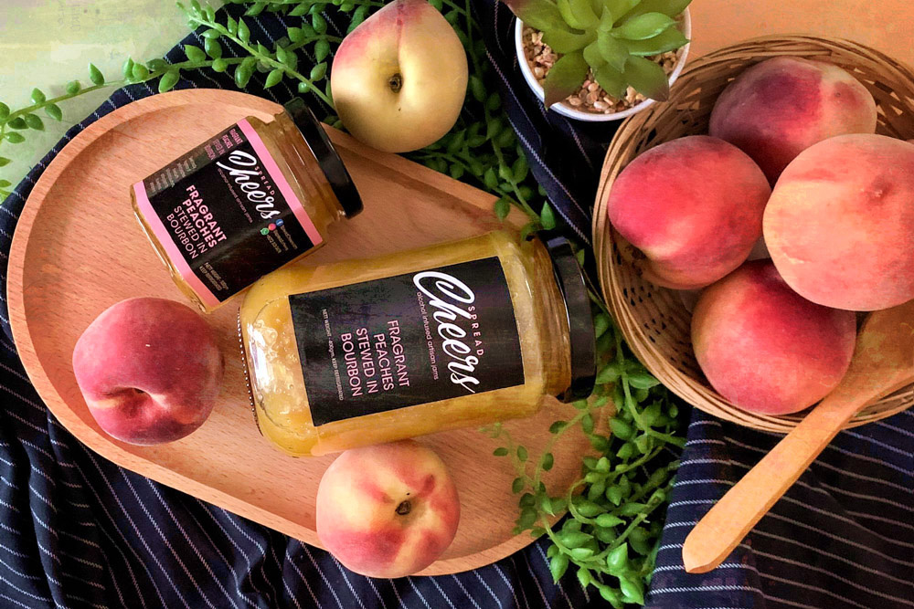 Jam-ful of goodness: Fragrant Peaches Stewed in Bourbon by Spread Cheers. — Picture courtesy of Spread Cheers