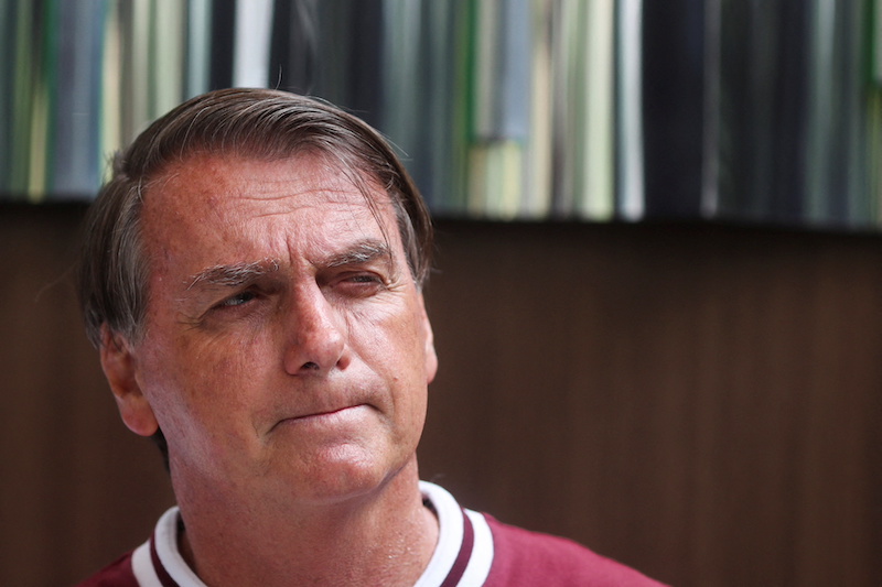 Brazil's President Jair Bolsonaro is seen during a news conference at Vila Nova Star Hospital where he was treated due to obstructed intestine in Sao Paulo, Brazil January 5, 2022. u00e2u20acu201d Reuters pic