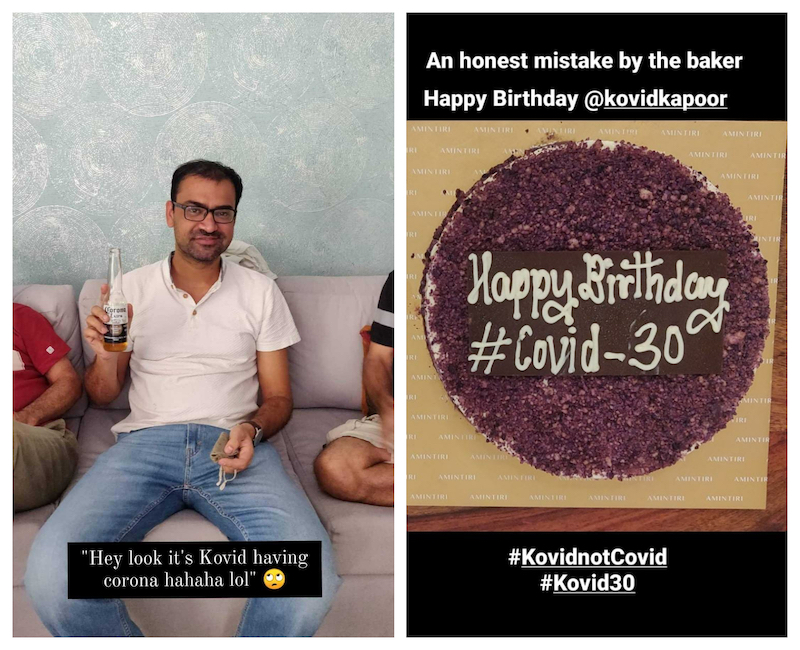 Kovid Kapoor has been sharing hilarious jokes about his name on Twitter after he went viral for his name. u00e2u20acu201d Pictures via Twitter/KovidKapoor