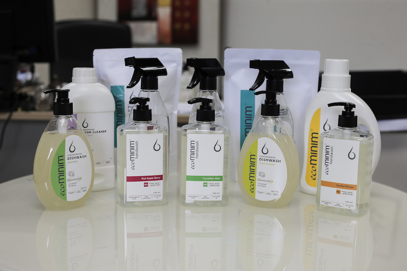 Ecominim is proudly Malaysian-made using plant-based cleaners and is 100 per cent biodegradable. — Picture by Ahmad Zamzahuri