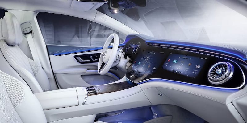 LG helped make the MBUX Hyperscreen, available for the Mercedes-Benz EQS. u00e2u20acu201d Picture courtesy of LG