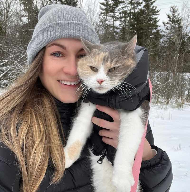 Marketing executive Angela Rafuse started My Grandfather's Cat to help rehome animals of senior citizens or terminally ill patients. u00e2u20acu201d Picture via Instagram/ angrafus3