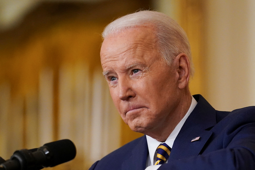 US President Joe Biden holds a formal news conference in the East Room of the White House, in Washington, DC January 19, 2022. u00e2u20acu201d Reuters pic
