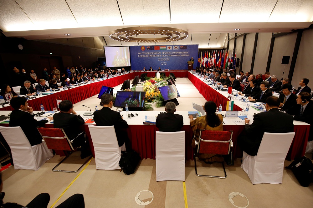 Trade ministers attend the 3rd Inter-sessional Regional Comprehensive Economic Partnership Ministerial Meeting in Hanoi, Vietnam May 22, 2017. u00e2u20acu201d Reuters pic