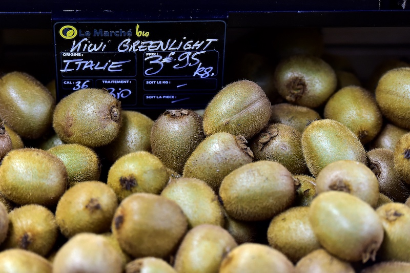 In Europe kiwis are harvested in October and November. u00e2u20acu201d AFP pic