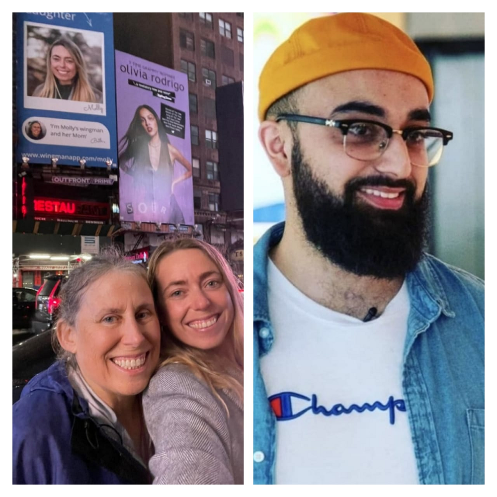 A woman from Boston (left) and a man from Birmingham (right) have turned to billboards to look for future partners. u00e2u20acu201d Pictures via Facebook/Beth Davis and findmalikawife website