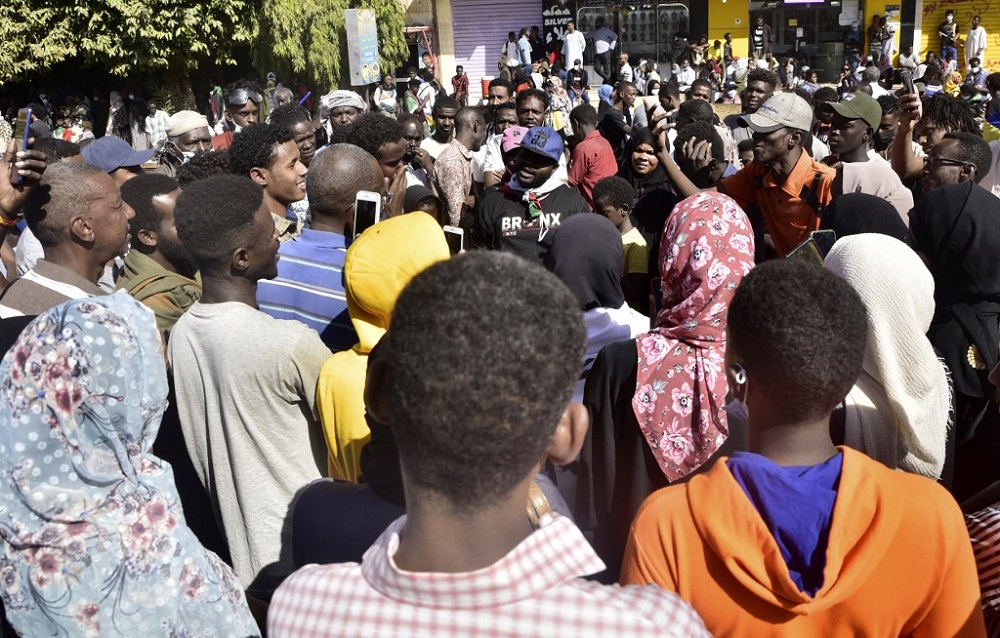 Sudanese protesters rally during a demonstration demanding civilian rule in the capital Khartoum January 4, 2022. u00e2u20acu201d AFP pic