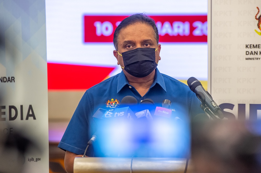 Minister of Housing and Local Government Datuk Seri Reezal Merican speaks to the media during a press conference in Putrajaya January 10, 2022. u00e2u20acu201d Picture by Shafwan Zaidon