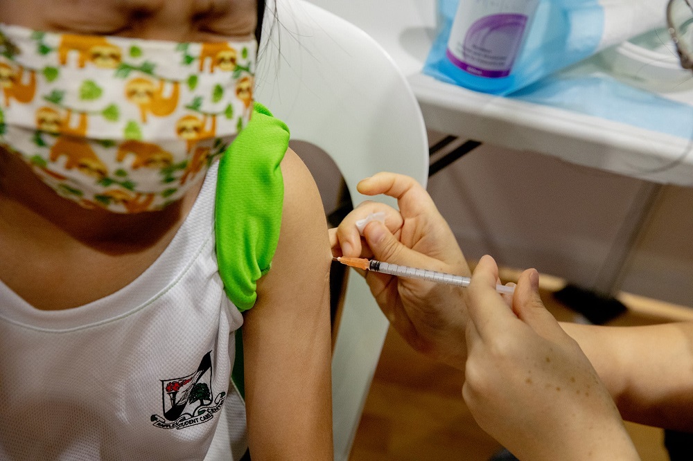 Singapore started vaccinating children aged five to 11 in December 2021. u00e2u20acu201d TODAY pic
