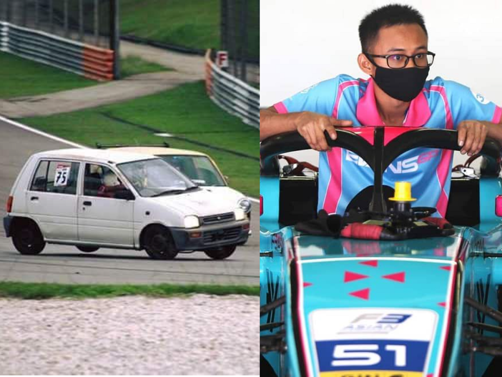 Meet the 26-year-old Muhammad Iqbal from Lahad Datu, Sabah, who participated in a track race using a first-generation-4-speed Perodua Kancil. u00e2u20acu201d Picture courtesy of Muhammad Iqbal 