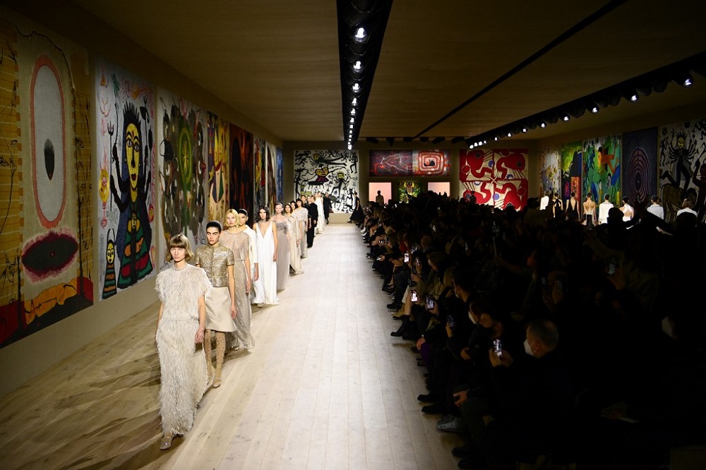 Models present creations for Dior Spring-Summer 2022 collection fashion show during the Paris Haute Couture Fashion Week, in Paris January 24, 2022. u00e2u20acu201d AFP pic
